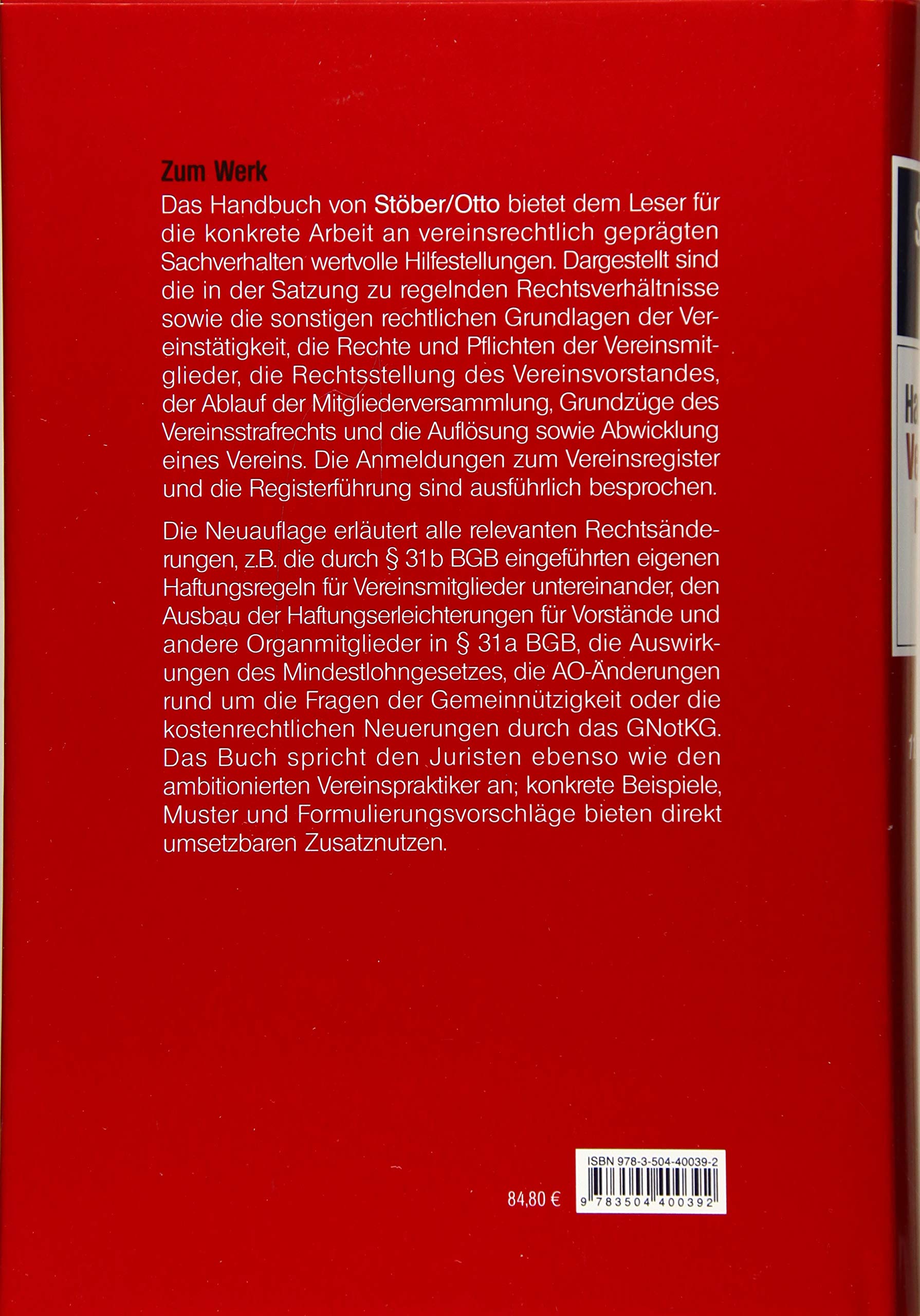 Handbuch zum Vereinsrecht