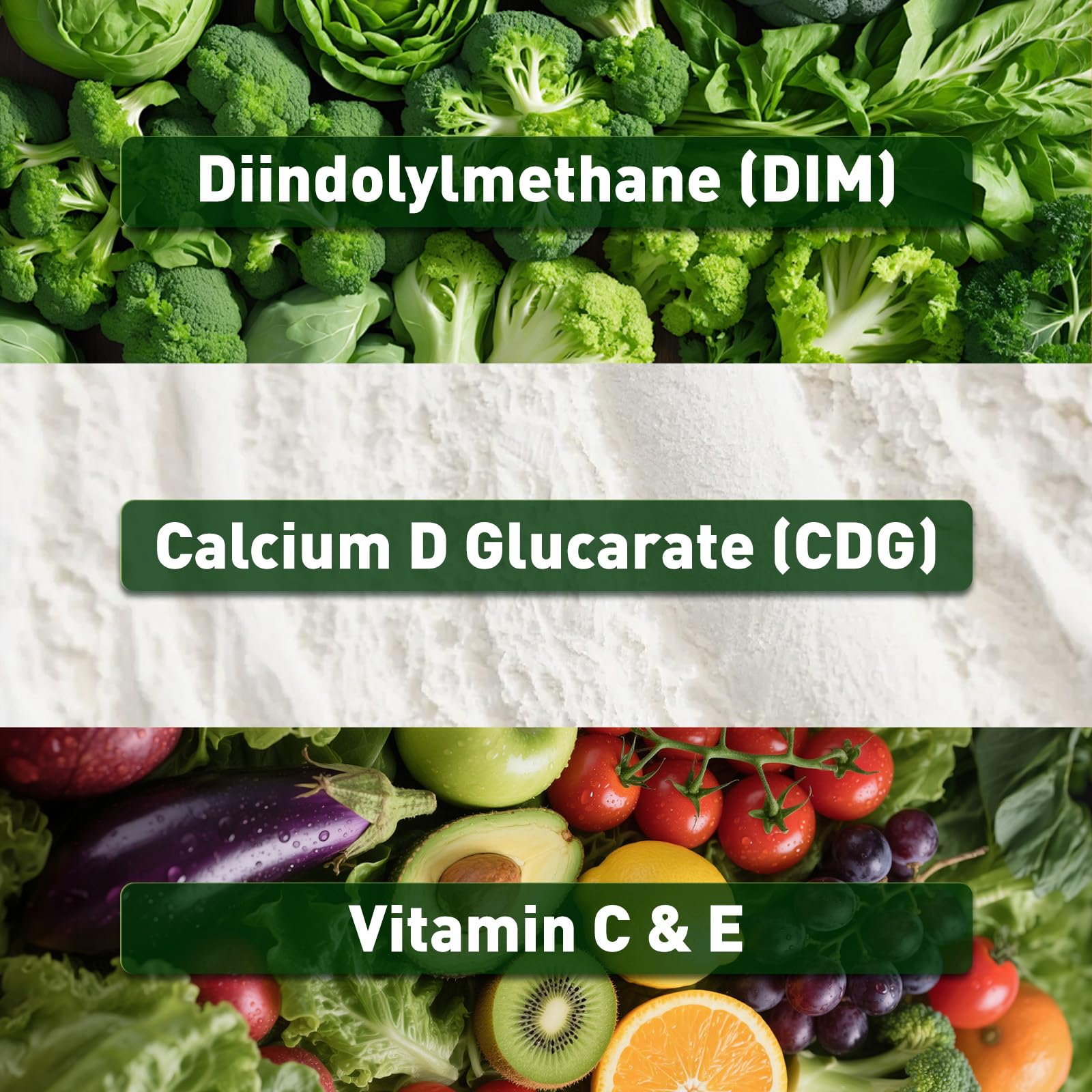 DIM Supplement with Calcium D-Glucarate, Estrogen Supplement for Adults — Amazon image 2
