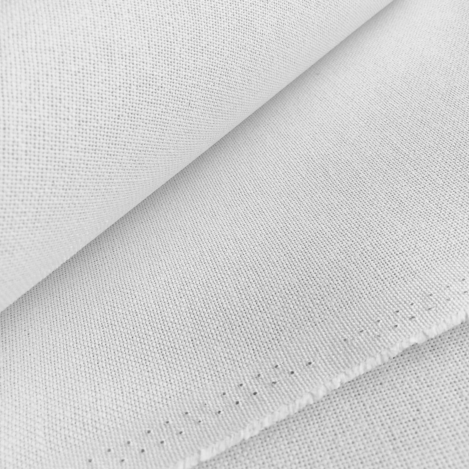 Tsawntd Cross Stitch Fabric, 28 Count 59x39inch Embroidery Cloth for Craft Embroidery, Handmade Needlework, DIY Handicrafts (White) 28 count cross stitch fabric Sewing