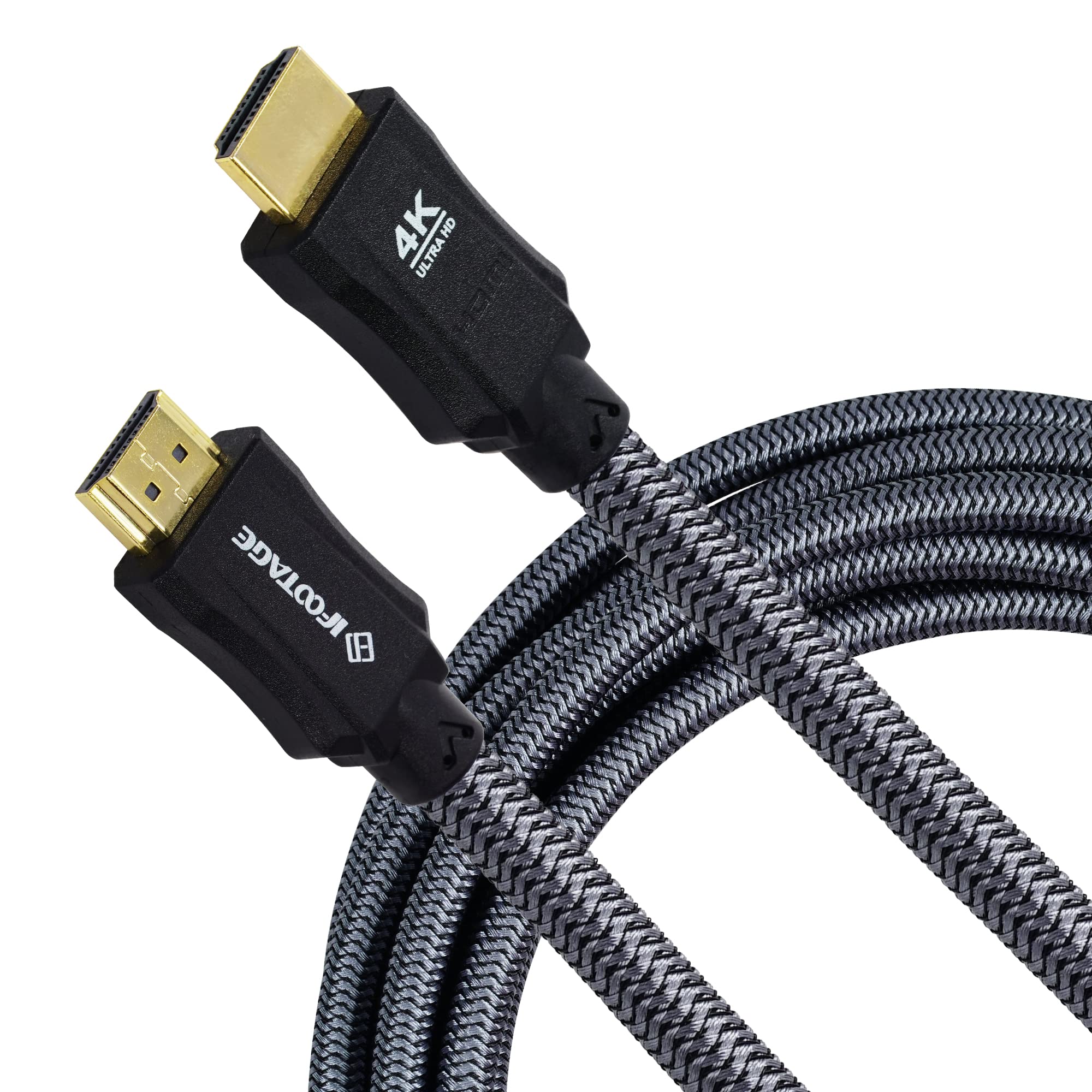 IFOOTAGE 18Gbps High Speed HDMI 2.0 Cable, 4K HDMI Cable, Ultra HD Long HDMI Cable,2K/1080P/ARC/Static HDR, 4K HDMI Cable 60Hz, Compatible with Laptop/Monitor/UHD TV/PS5/PS4-32FT/10M