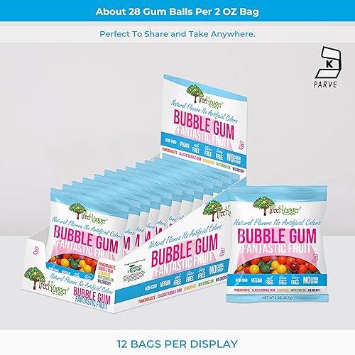Miniatura 2 de Tree Hugger Chicle de burbujas de frutas, 2 onzas (paquete de 12)