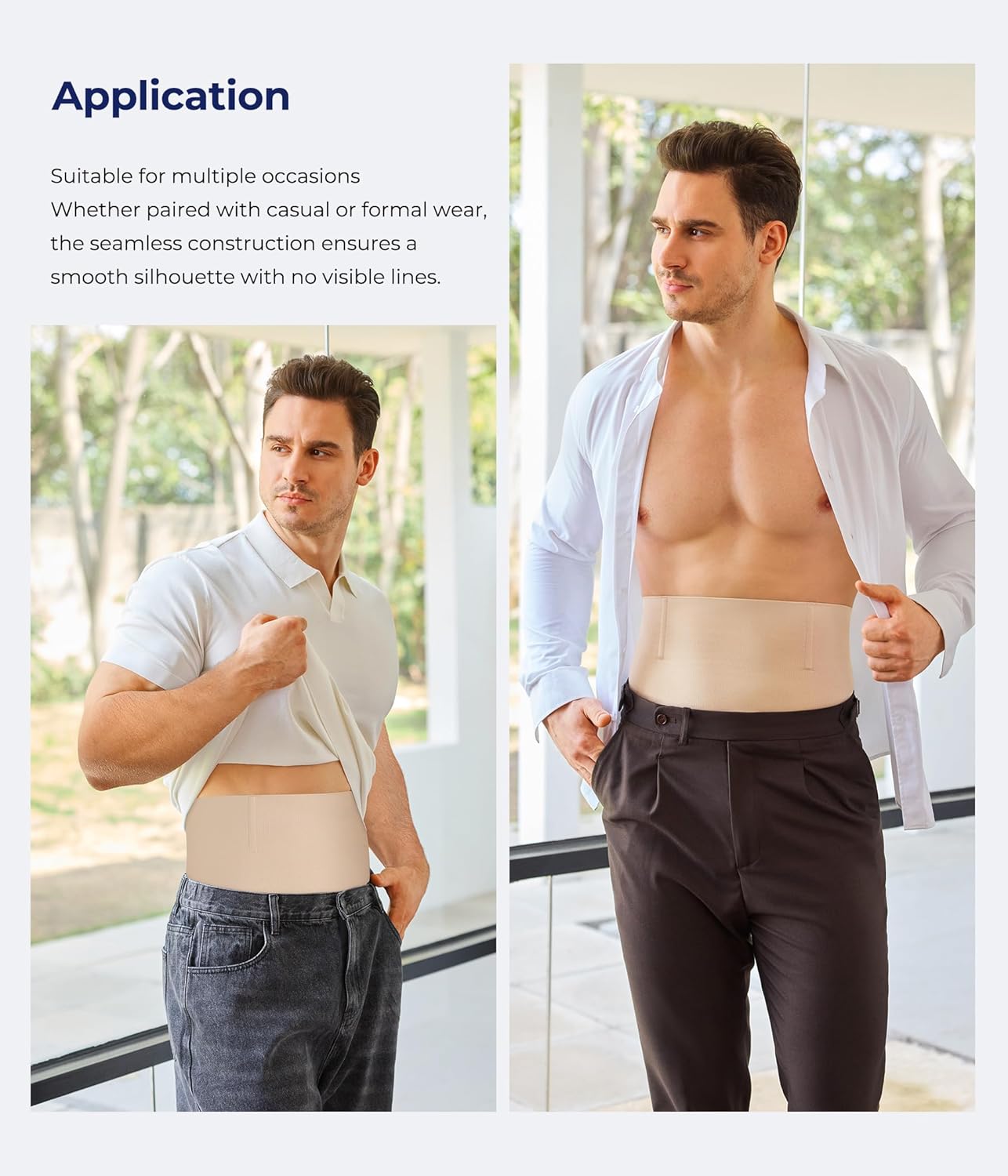 TAILONG Mens Shapewear Tummy Control Underwear Compression Shorts Slimming Body Shaper Leg Boxer Briefs - Image 5