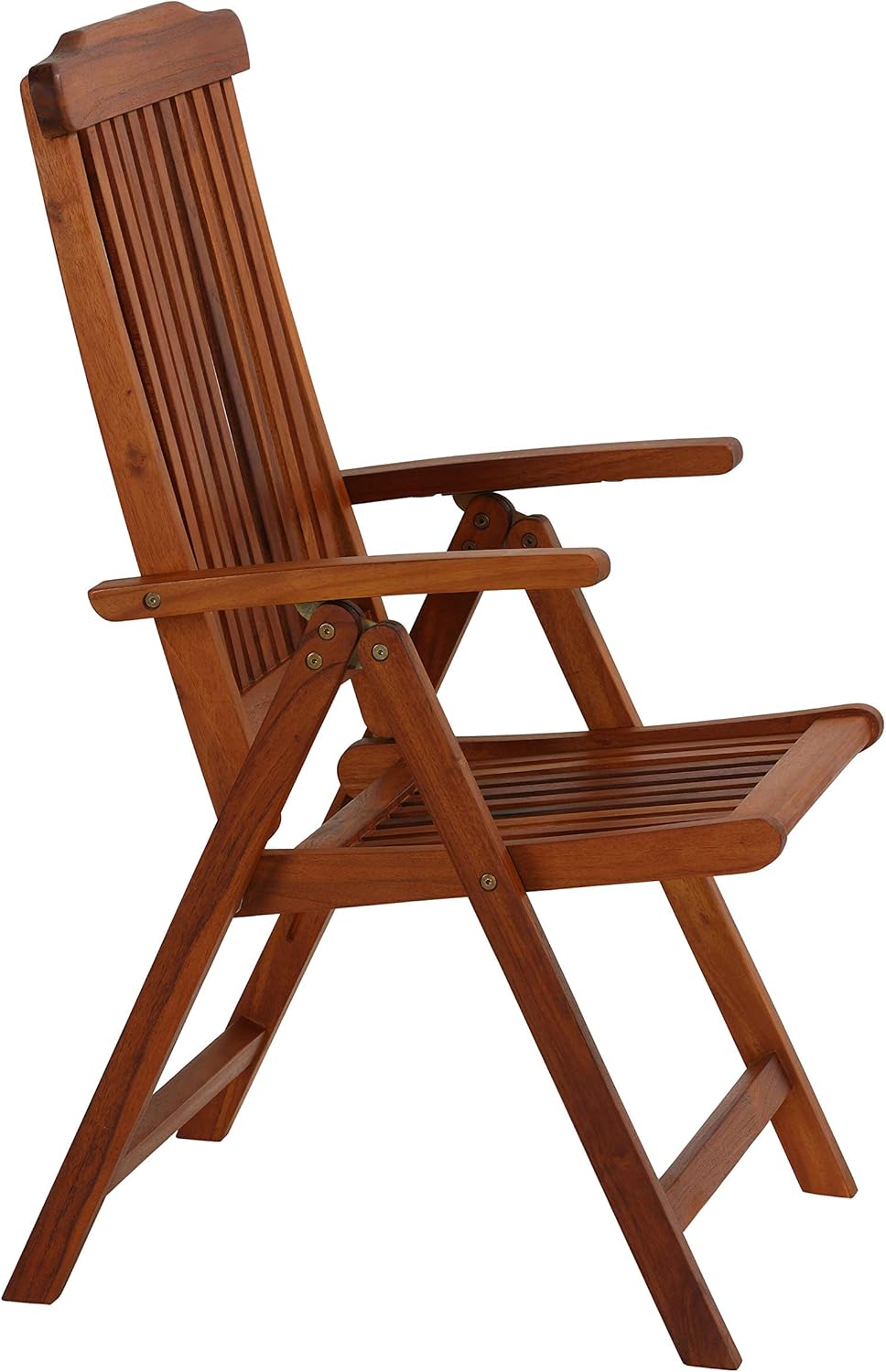 Bare Decor Bonty Multi Position Back Solid Teak Accent Chair