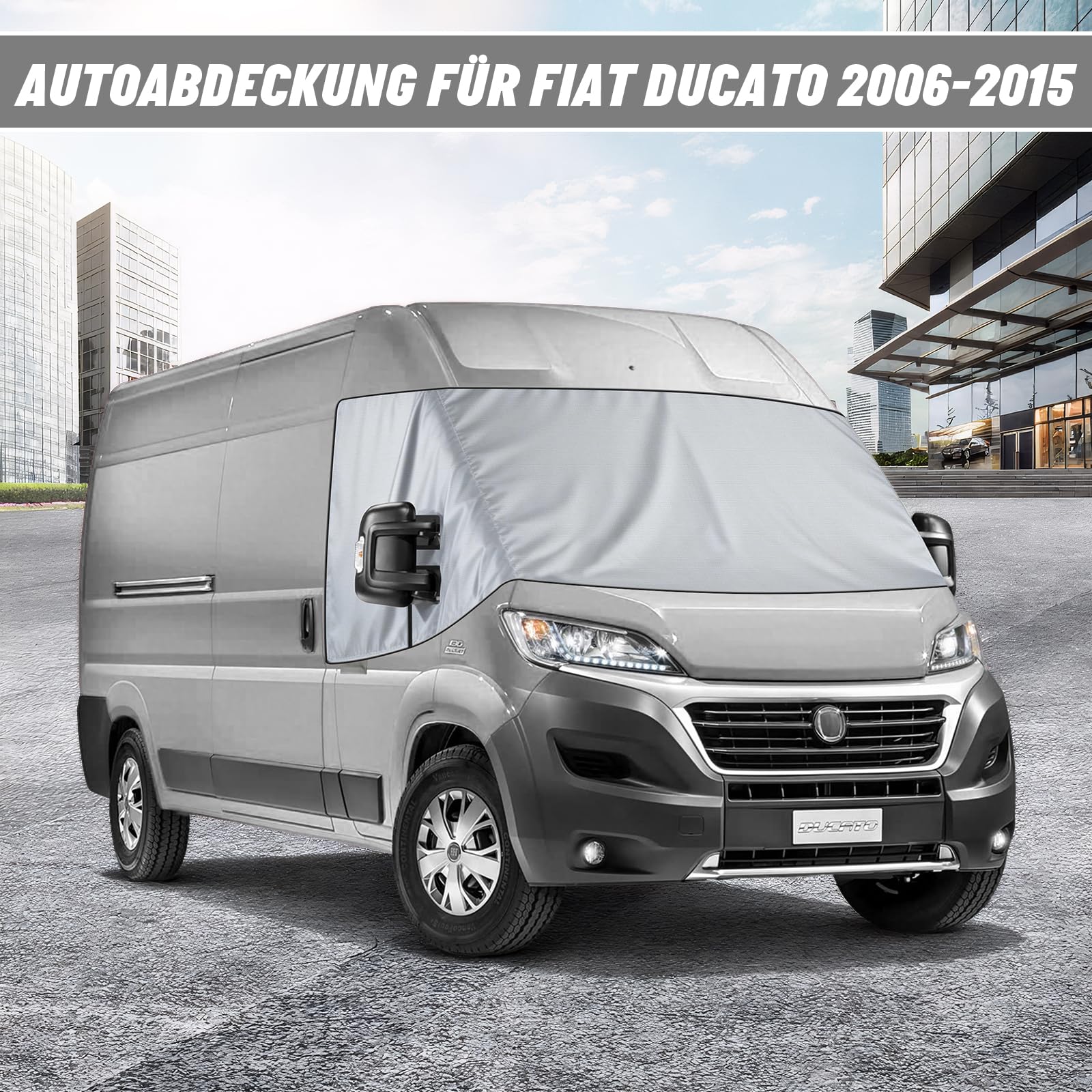 Wohnmobil Thermoschutz Abdeckung, Leder Frontscheibenabdeckung, Wasserdicht & Kalt Staub Schutz Sonnenschutz, Scheibenabdeckung für FI-AT Du-cato, Jum-per, BO-xer 2006–2025