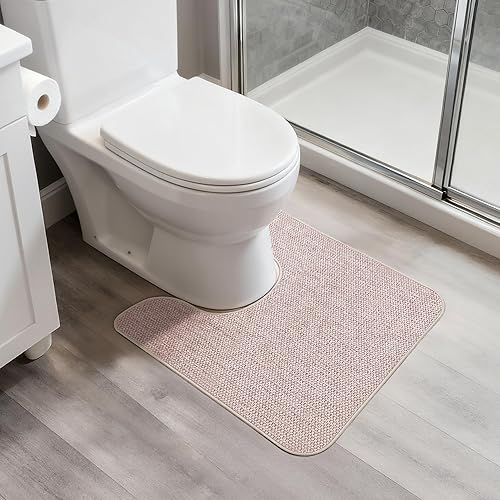 Miniatura 80 de Tapete de baño ultrafino, con base de goma, antideslizante, secado rápido, lavable a máquina, pelo bajo, absorbente, para ducha exterior, fregadero,