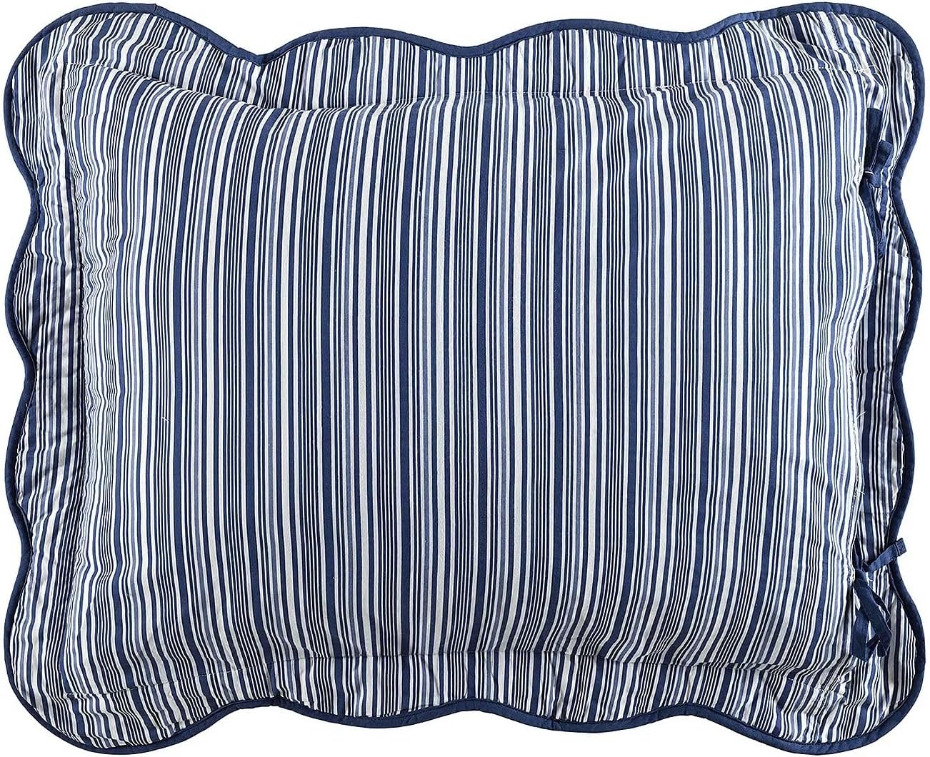 Wonderful 100% Cotton Blue Floral Quilt Set Queen Size Bedding Sets with Pillow Shams and Bed Skirt, 4 Pieces Floral Bedspread Coverlet, Quilted Blanket Bed Cover for All Season, 88"x90" - Image 6