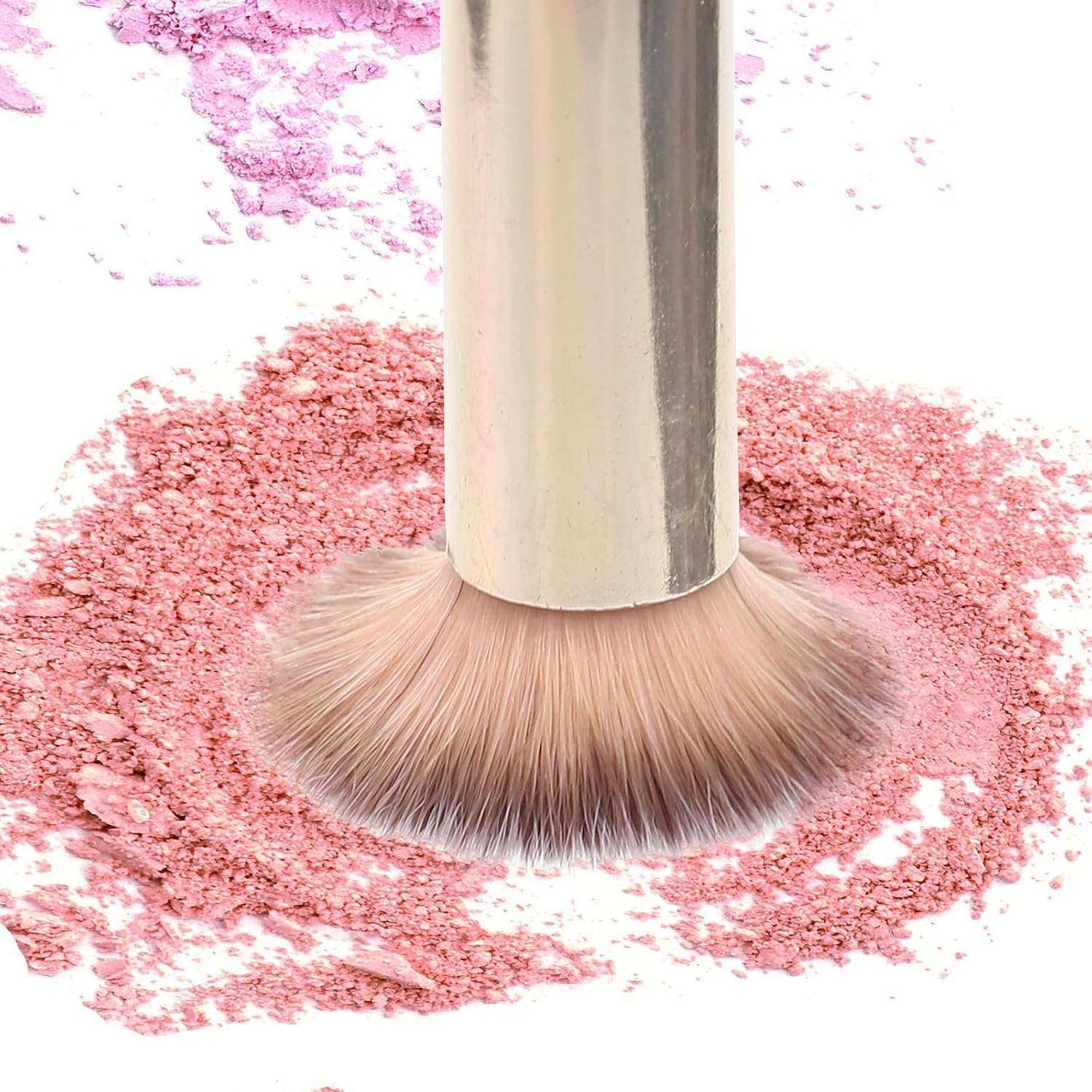 4pcs Angled Concealer Brush for Women Soft Skin-friendly Makeup Brushes with Wooden Handles Flat Precision Concealer Applicators for Flaw Coverage and Eye Makeup