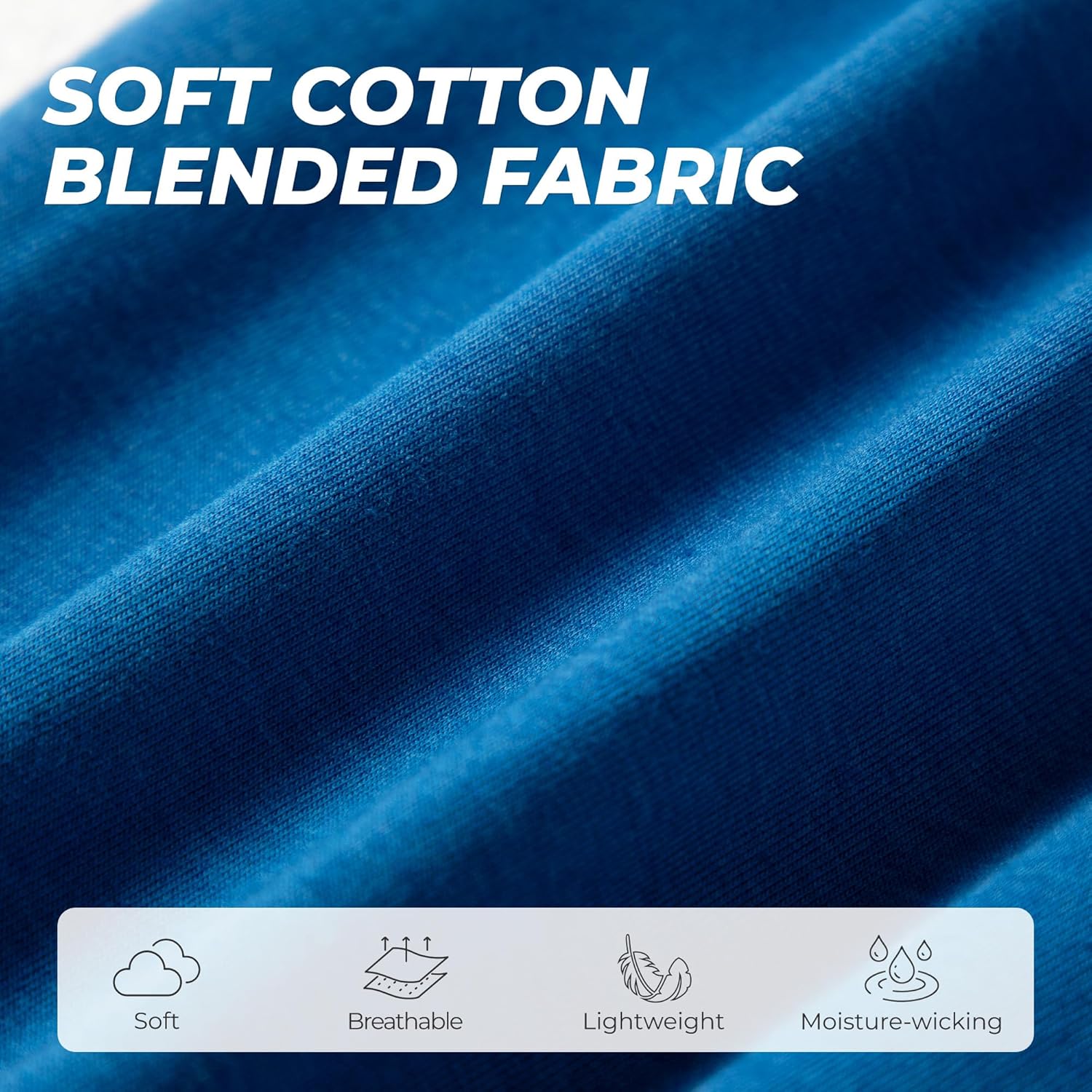 U2SKIIN Mens Cotton Pajama Pants Soft Lightweight Lounge Sleep Pj Bottoms with Pockets and Button Fly - Image 2