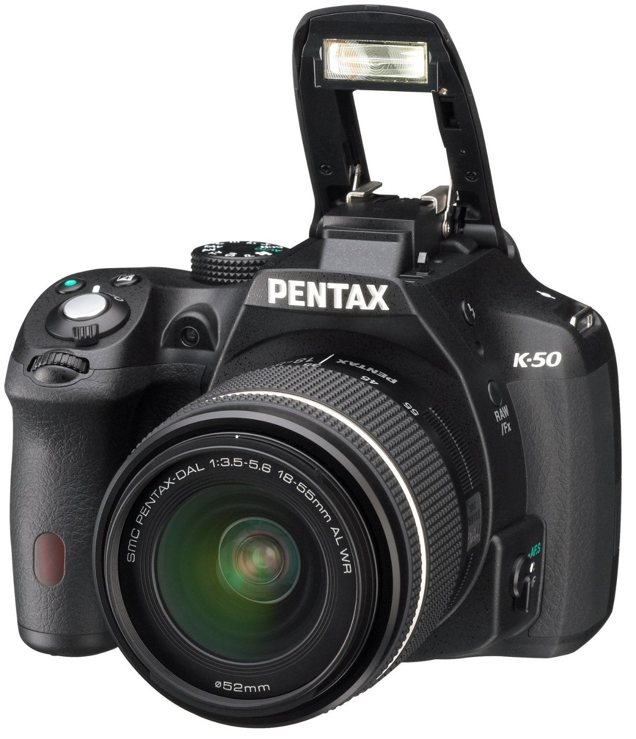 Pentax K50+18-55+50-200WR - Kit de cámara réflex Digital con Objetivo DAL 18-55mm + 50-200 mm WR, Negro