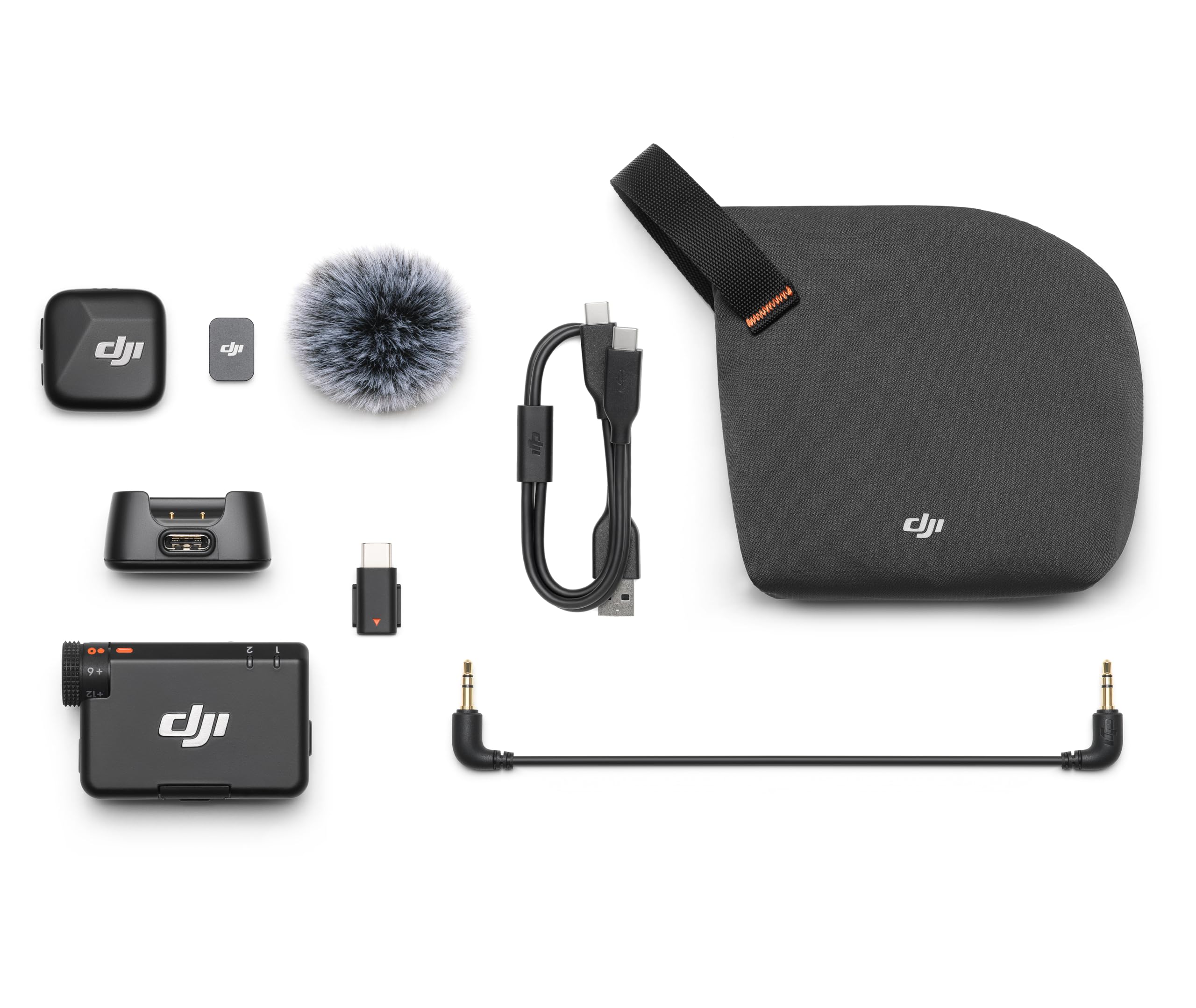 Dji mic mini TX + モバイルRX DJI Mic Mini (2 TX + 1 Mobile RX), Wireless Lavalier Microphone
