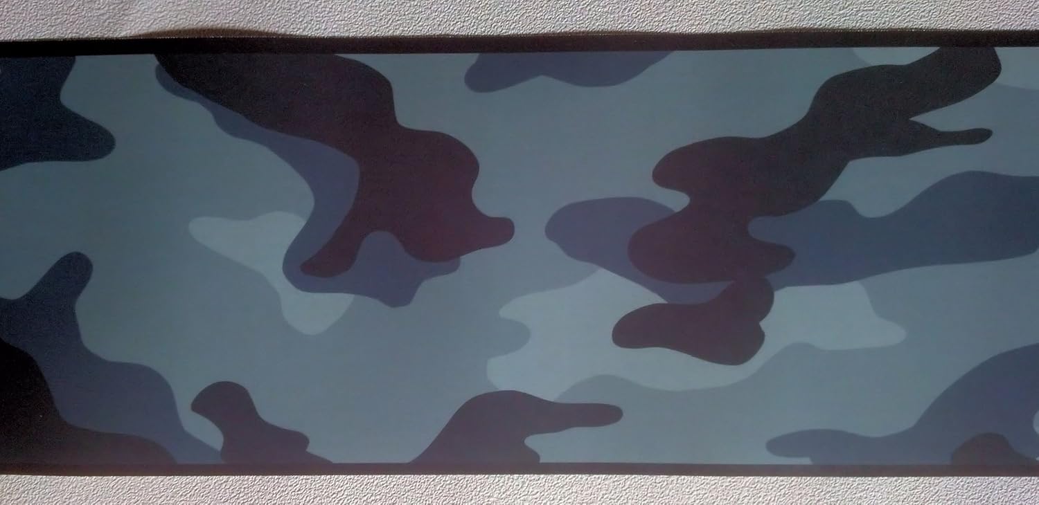 Camouflage Camo Wallpaper Wall Border - Blue
