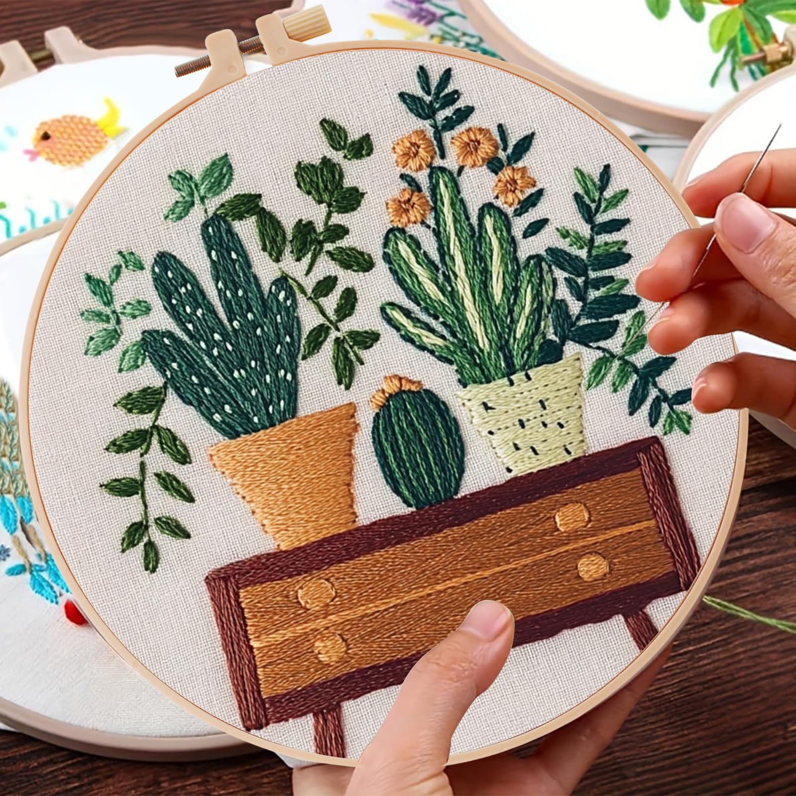 Amazon | ZuoAnLF 刺繍スターターキット プリントクロスステッチキット