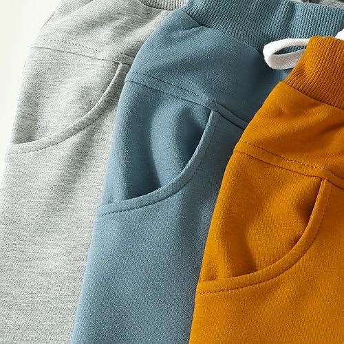 Miniatura 4 de Pantalones de bebé para niños, pantalones harén para niños, pantalones deportivos casuales de color sólido, pantalones deportivos con bolsillo,