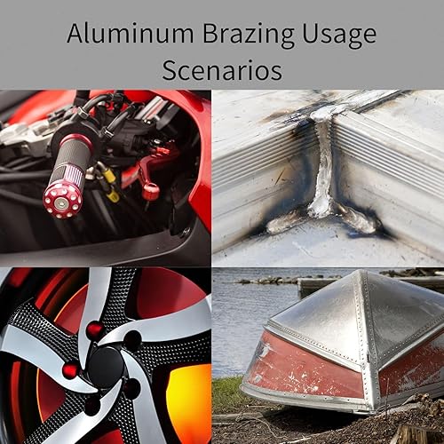 Miniatura 5 de Varilla de soldadura de aluminio de 20 varillas de baja temperatura, varillas de soldadura de aluminio para antorcha de propano, alambre de