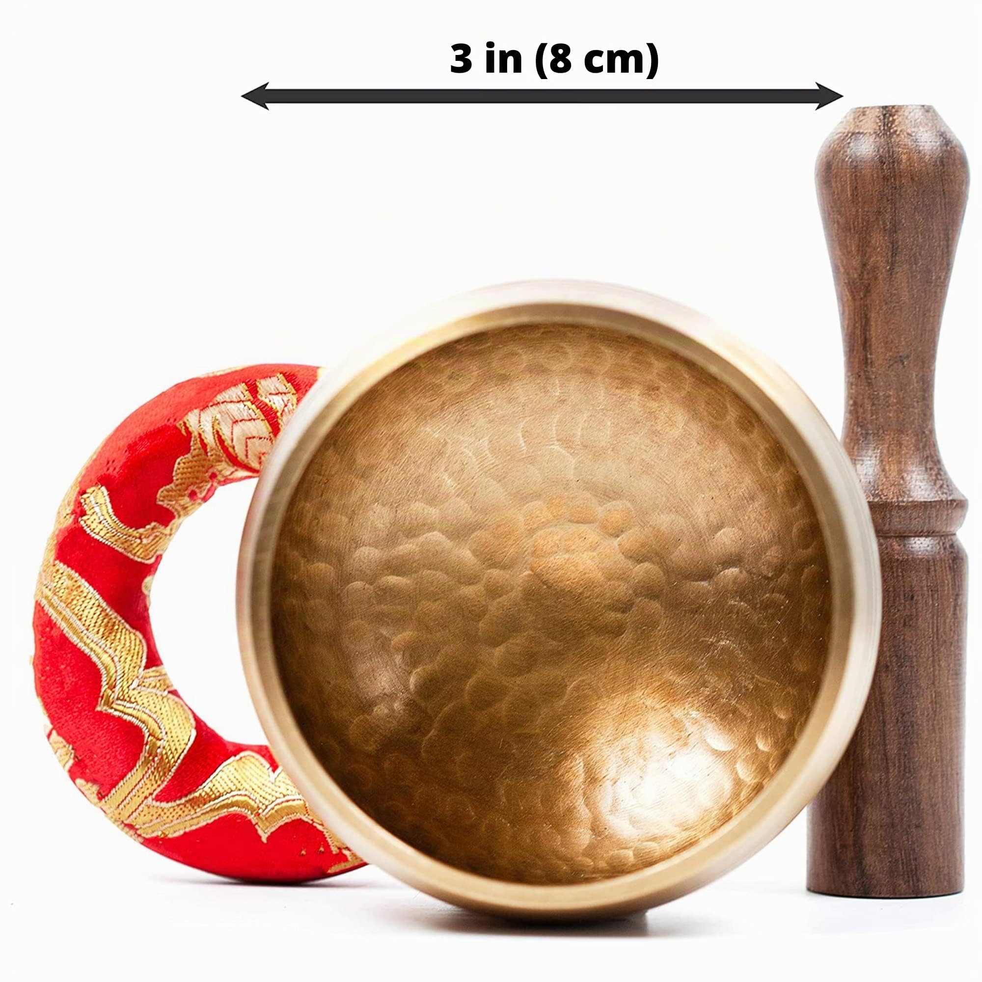 Juego de cuencos tibetanos para cantar – Fácil de jugar para principiantes, auténtico hecho a mano, meditación con sonido holístico, regalo de curación de 7 chakras - Himalayan Bazaar (3 Pulgadas)