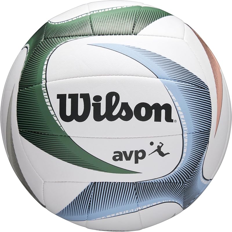 Voleibol AVP PXL - Tamaño Oficial, Blanco/Azul/Verde