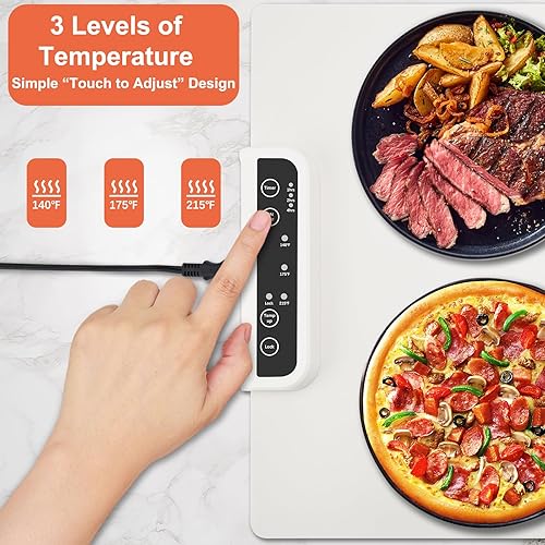 Miniatura 2 de Alfombrilla de calentamiento de alimentos, calefacción de superficie completa, enrollable y portátil, nanomaterial de silicona de alta calidad, 3