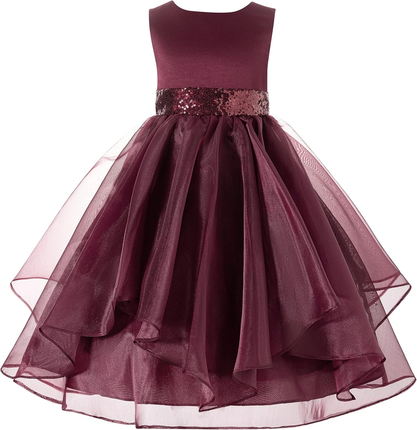 ekidsbridal Organza Flower Girl Dress Pageant Gown Special Occasion Dresses 012s: Clothing, Shoes & Jewelry