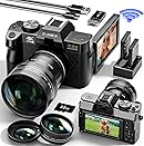 Ture 4K Digital Cameras for Photography & Vlogging - 48MP/60FPS, WiFi & App Control...
