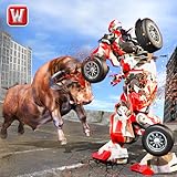 Super X Robot VS Angry Bull Attack Simulator