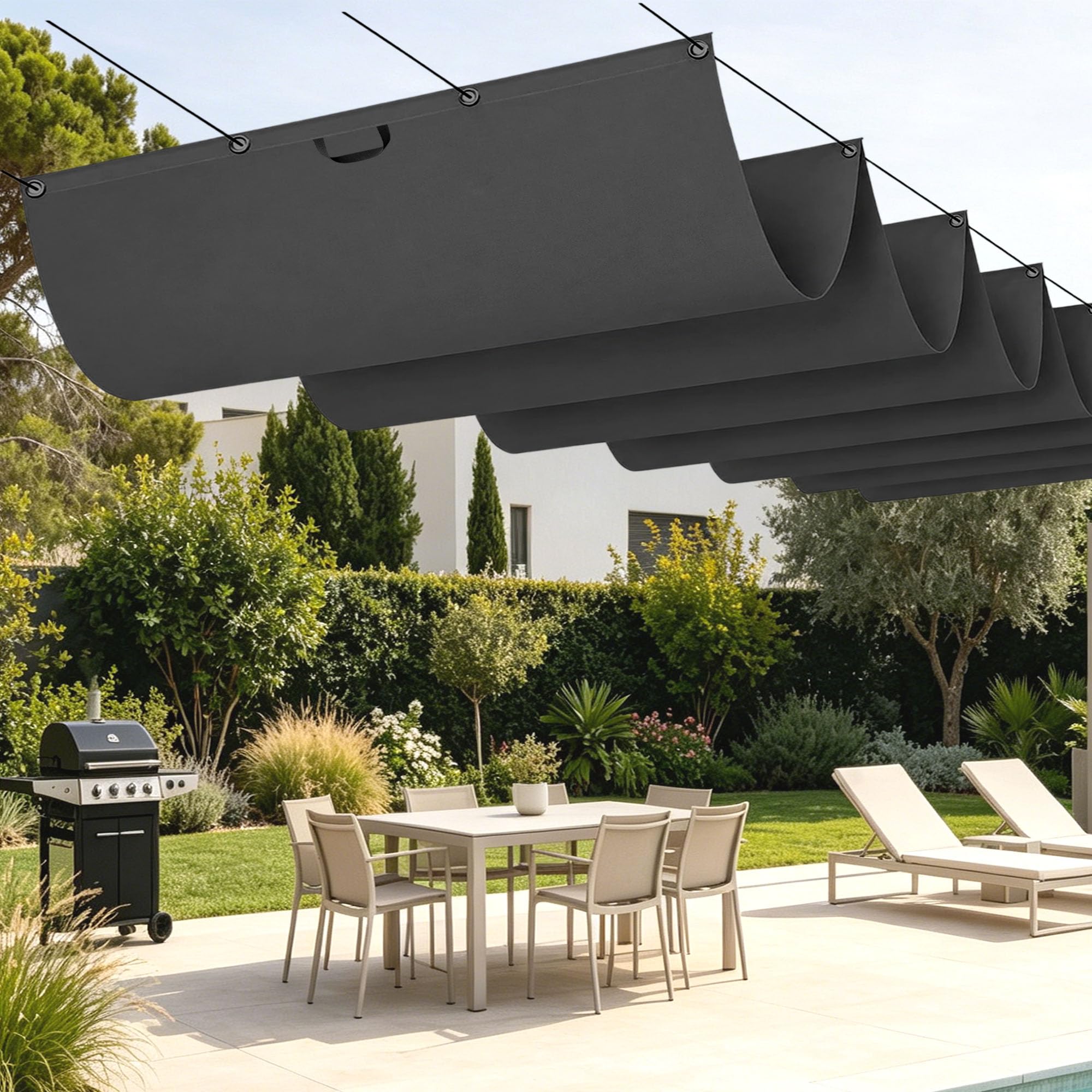 Voile ombrage 150 x 200 cm idéale pour terrasse et patio