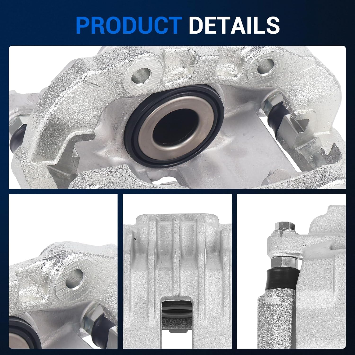 Autoround 18B4713 18B4712 Rear Brake Caliper Assembly with Bracket fit for Chevy Blazer 1998-2005/ S10 1998-2004, GMC Sonoma/Jimmy, Isuzu Hombre, Oldsmobile Bravada, Both Driver Passenger Side