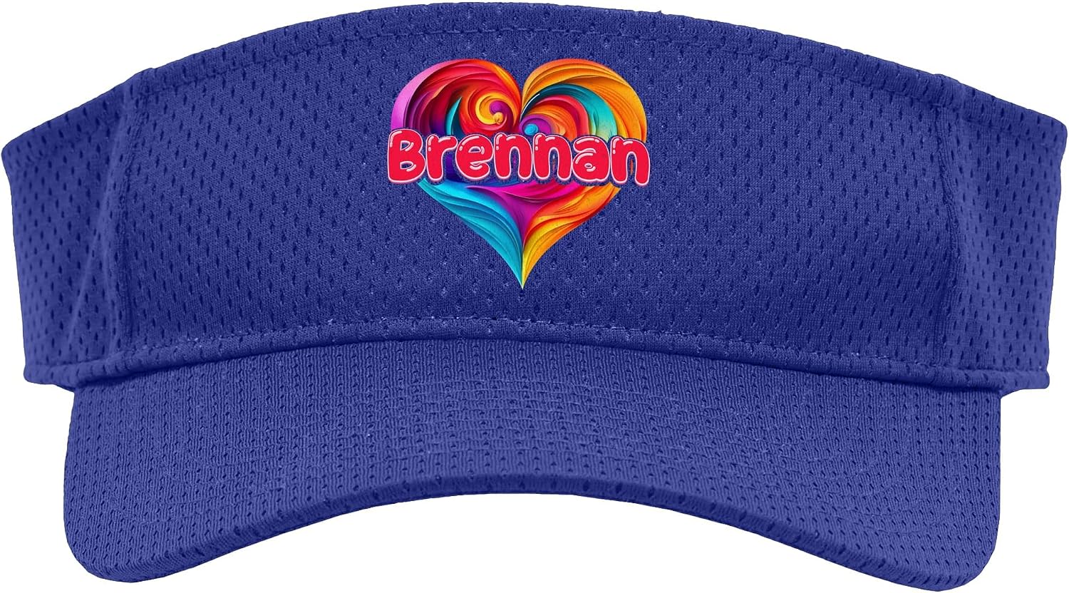I Heart Love Brennan First Name Tshirt Colorful Named Sport Sun Visor