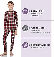 Vista 64 de Rocky Ropa interior térmica para niños, ropa interior larga para niños, capa base para clima frío/esquí Jade