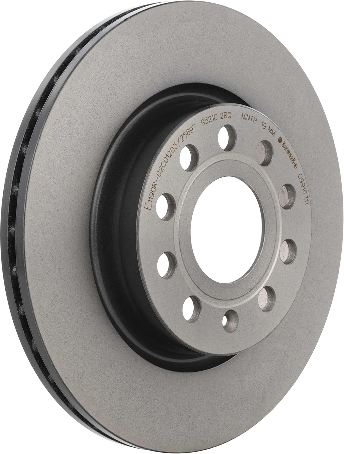 Brembo 09.9167.11 UV Coated vented Front Brake Rotor AUDI/SEAT/SKODA/SKODA (SVW)/VW/VW (FAW) OE# 1K0615301AK