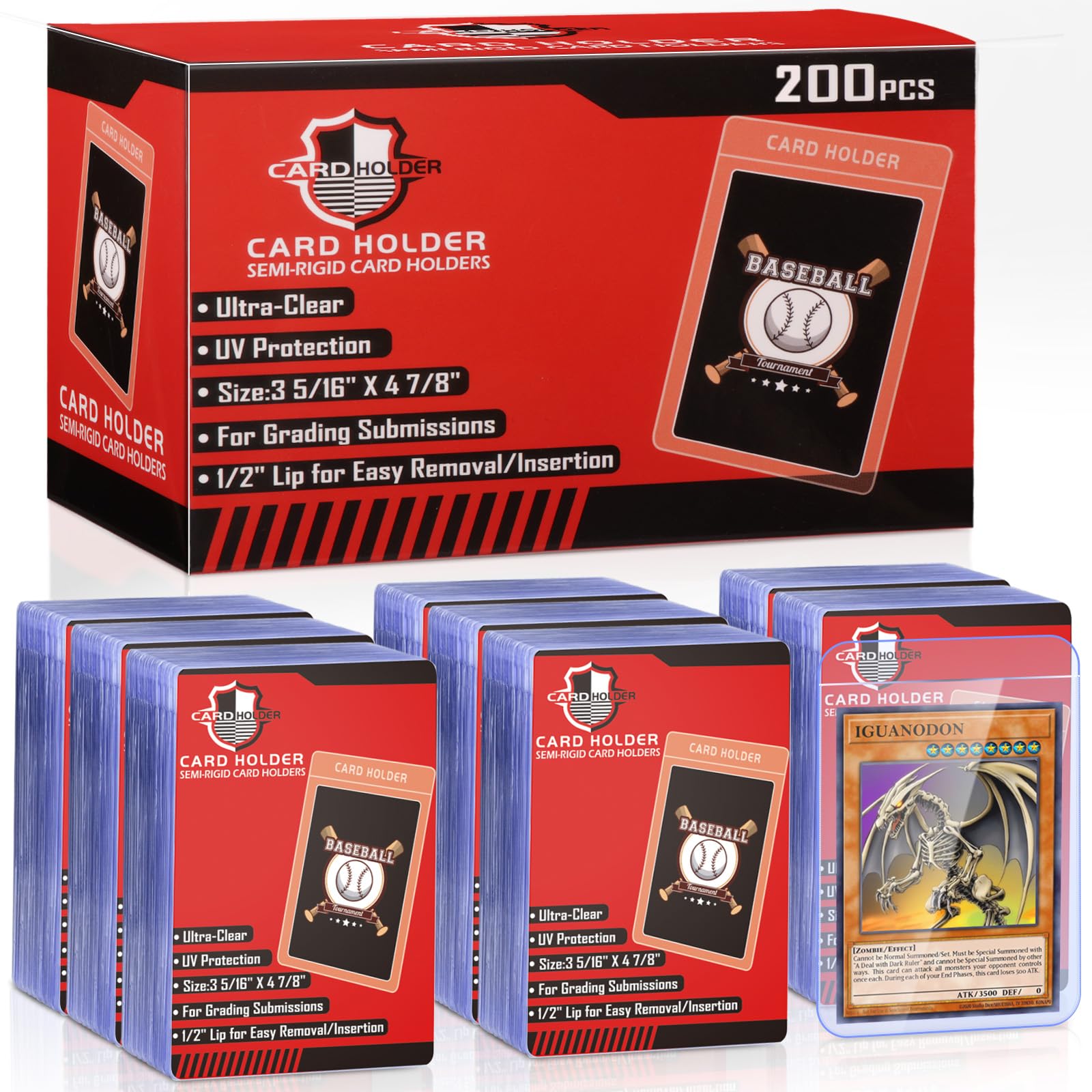 Amazon.com: Kitoyz Semi Rigid Card Holder for Trading Cards,Penny