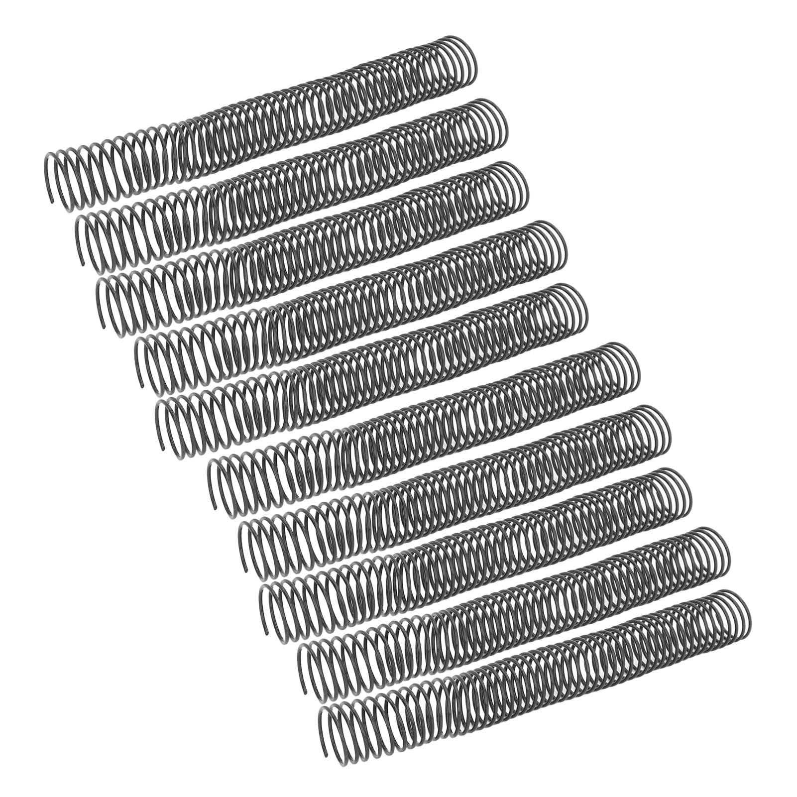 20 bobine di rilegatura a spirale in plastica, diametro 32 mm, 48 denti, passo 4:1, capacità 280 fogli, spirali nere per rilegatura a spirale per documenti