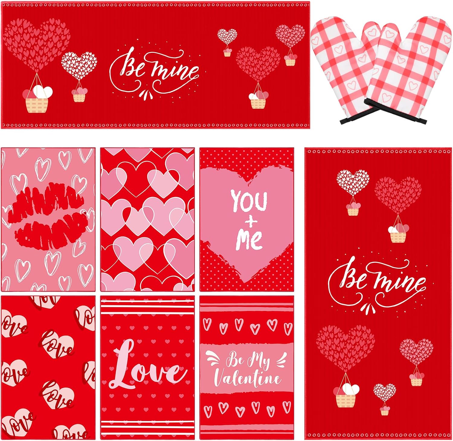Drydiet Valentines Day Kitchen Decoration Set of 10 Include