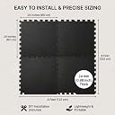 EASYHOME 24mm Interlocking Gym Mats for Floor, Super Thick Workout Mat for Heavy Exercise & Floor Protection, EVA Foam Mat- 60x60cm (12 Tiles - 48Sqft) gallery image