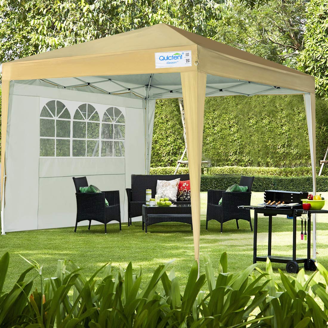Buy Quictent 10'x10' Pop up Canopy Tent with Sidewalls, Instant Outdoor