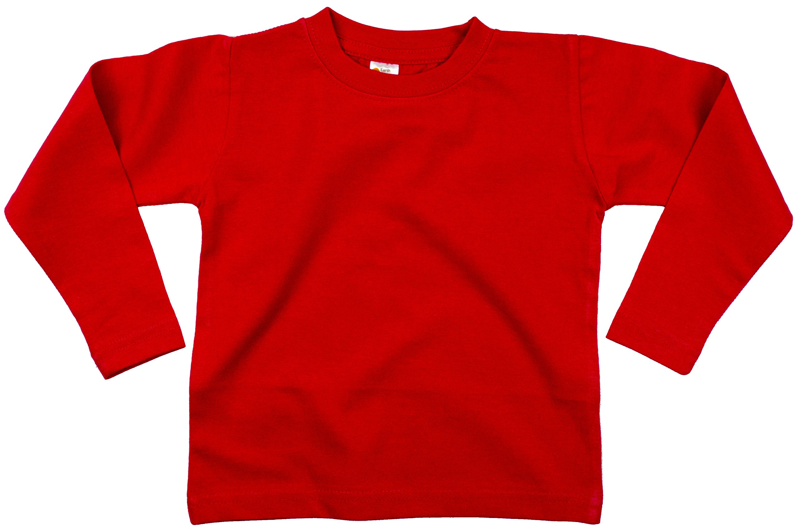 Earth Elements Baby Girls’ Long Sleeve T-Shirt 12-18 Months Red