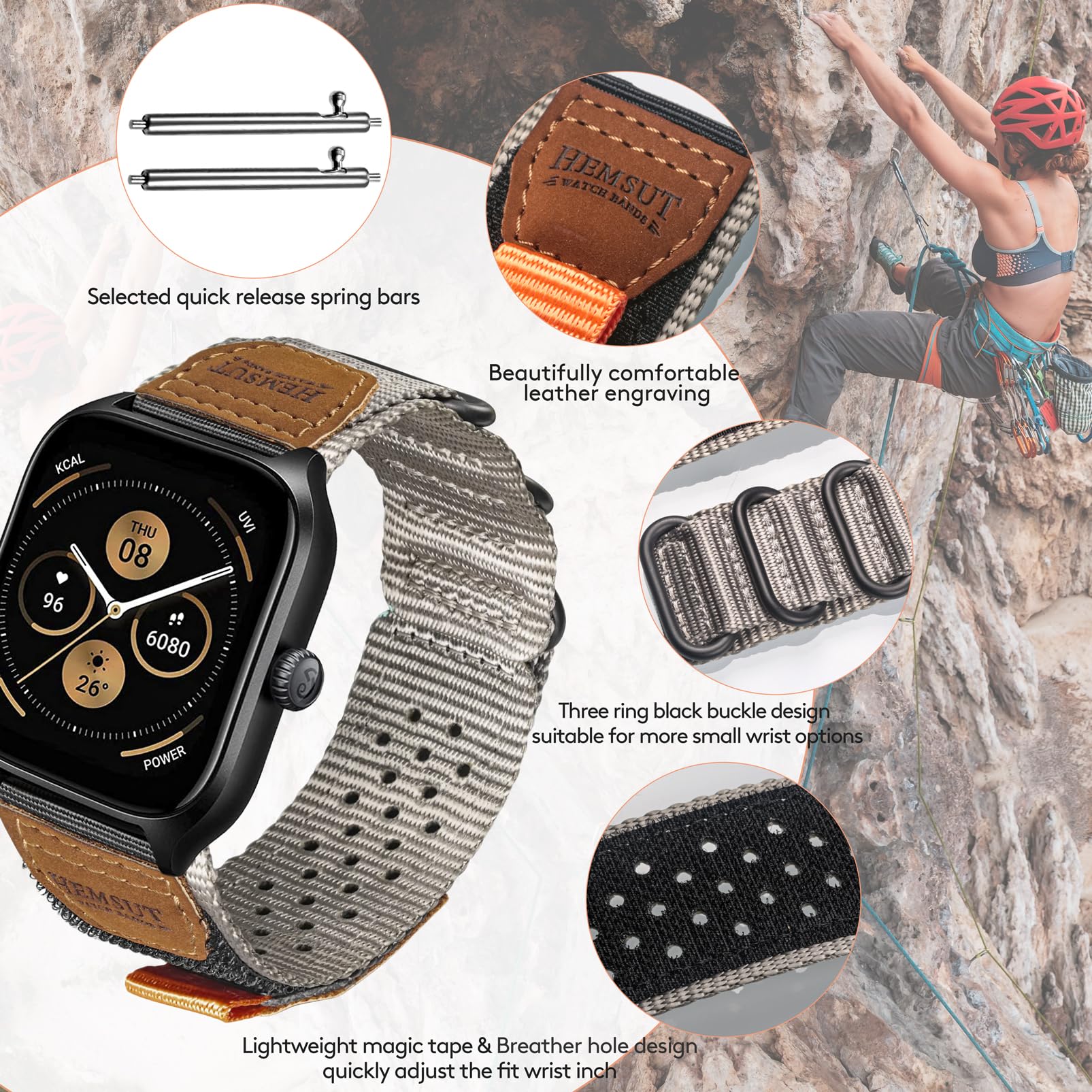 torbollo Watch Bands Compatible with Amazfit GTR Mini/GTS 4/GTS 4 mini/GTS 3/GTS/GTS2/GTS 2e/GTS 2 mini - Image 3