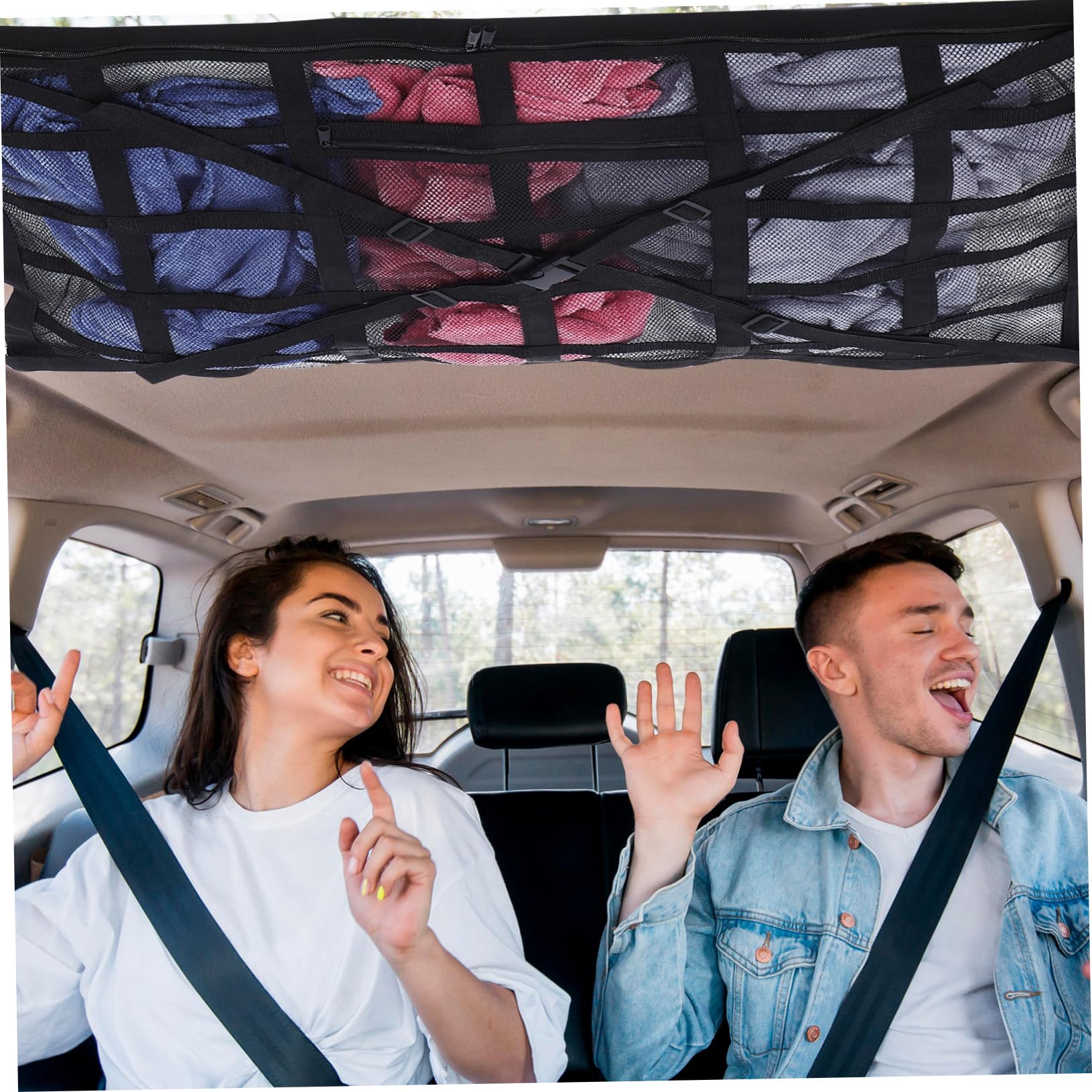 Rete di Carico per Soffitto Dell'auto Rete per Bagagliaio Reti di Carico per Auto Accessori per SUV