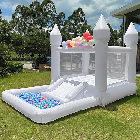 Premium Inflatable White Wedding Bounce House