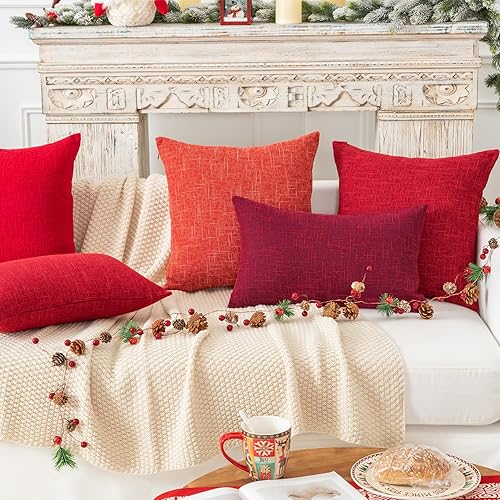 Miniatura 5 de Funda de cojín Kevin Textile Star de lino suave y sólida