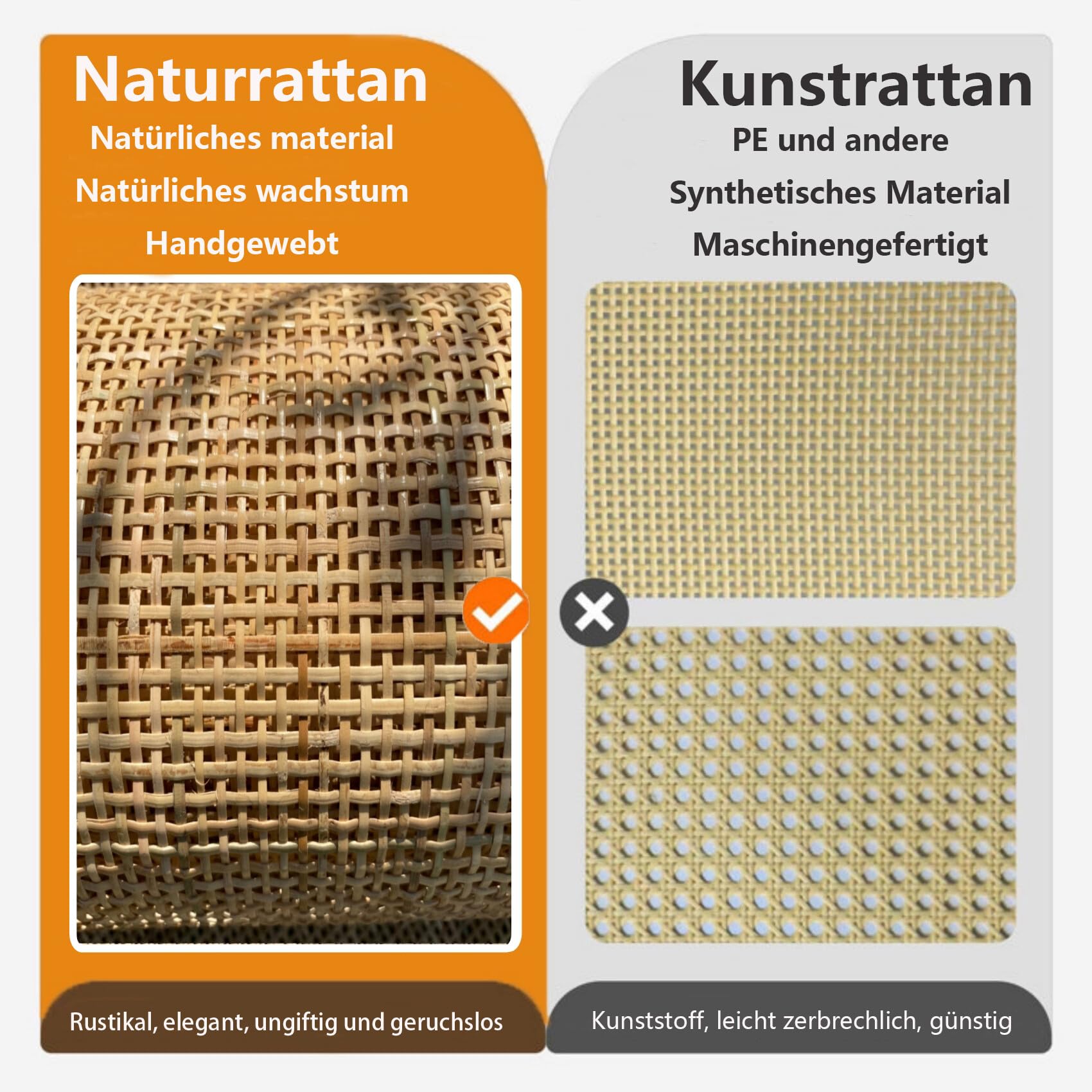 Wiener Geflecht, 100 x 200cm Natürliches Rattan, Wiener geflecht Meterware, Rattan meterware, Rattan Geflecht Meterware, Rattan-gurtband, Ratan, Wiener geflecht Schranktür, Möbel, Kommode, Schrank