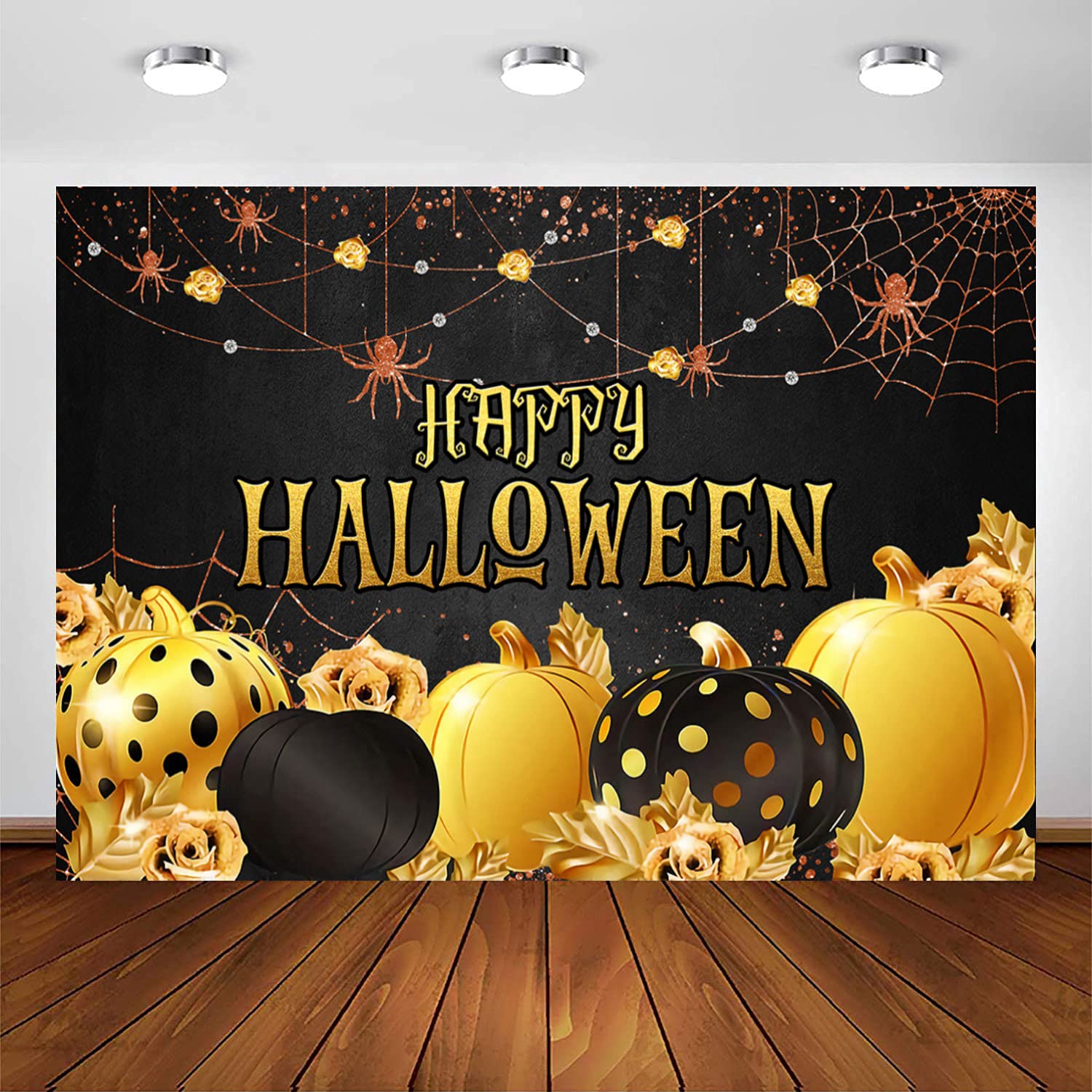 Hocus Pucus Halloween-Banner, 111,8 X 183,9 Cm – Magischer Fotohintergrund Mit Hexenkessel & Spinnennetz
