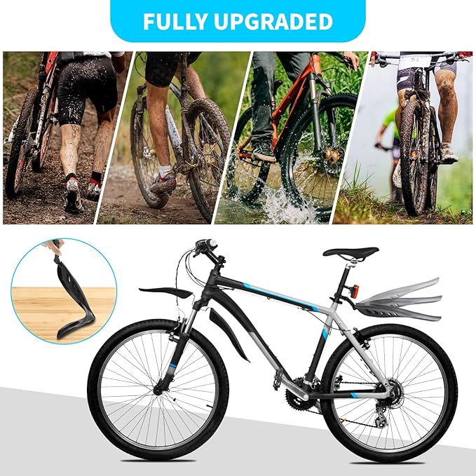 Set de Guardabarros para Bicicleta 4 Piezas Universal 24/26/27.5 Pulgadas miniatura 4