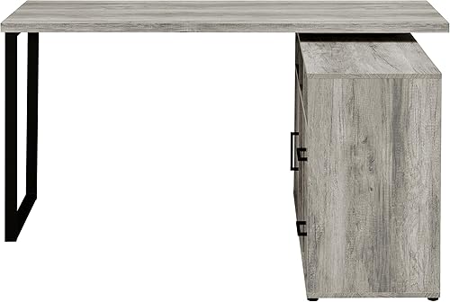 Miniatura 7 de Coaster Home Furnishings - Yvette - Madera de ingeniería - Escritorio para computadora de 3 cajones con archivador, escritorio en forma de L con 5