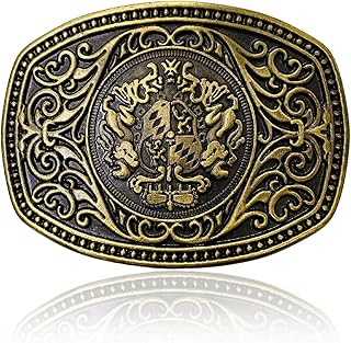 Craft By Universal CBU- Cowboy Cowgirl Western Buckle For Belt.Men &amp; Women for 40mm Belt Strap [KB-01] (Cowboy Cowgirl 5th)