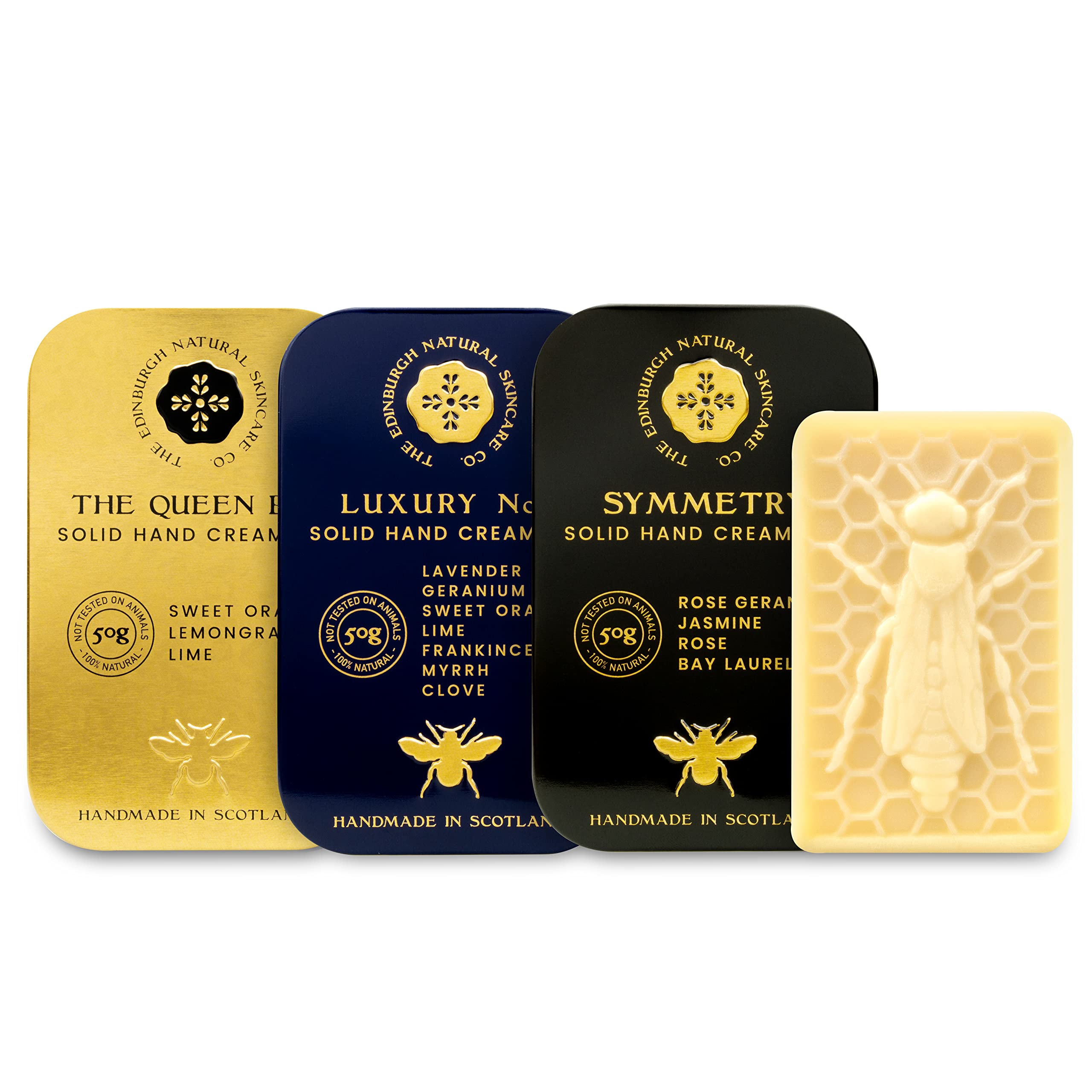 3x Luxury Solid Hand Cream Bar | Cruelty Free, Natural Hand Cream | Gift For Women & Men | For Extra Dry Hands | For Sensi...