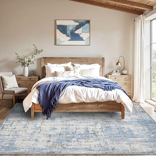 Miniatura 33 de Alfombra de área lavable de 5 x 7 pies para sala de estar, alfombra grande abstracta para comedor, dormitorio, alfombra antideslizante de 5 x 7