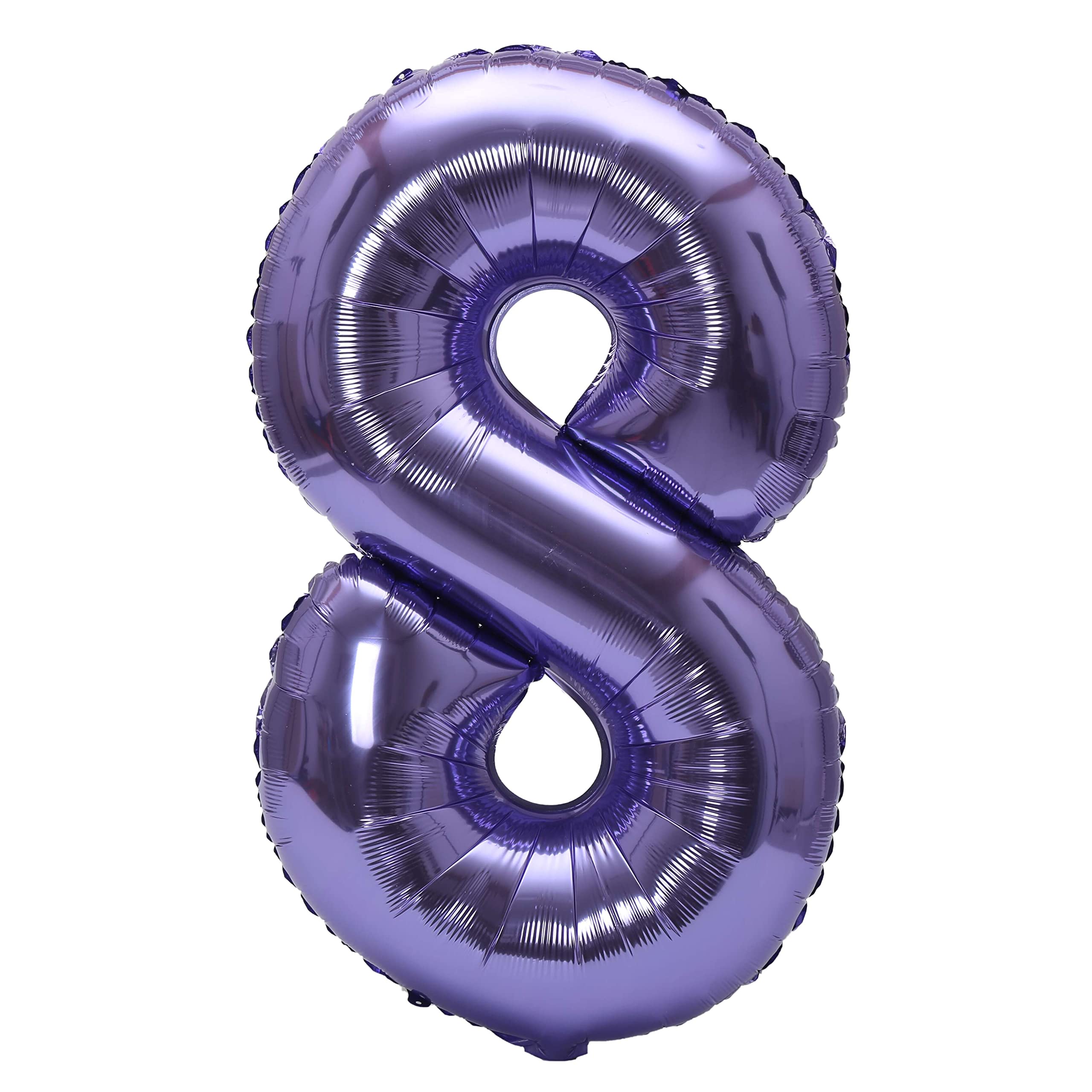 YPSelected 32 Inch Large Foil Helium Number Balloon Birthday Wedding Party 0-9 (Purple, 8)