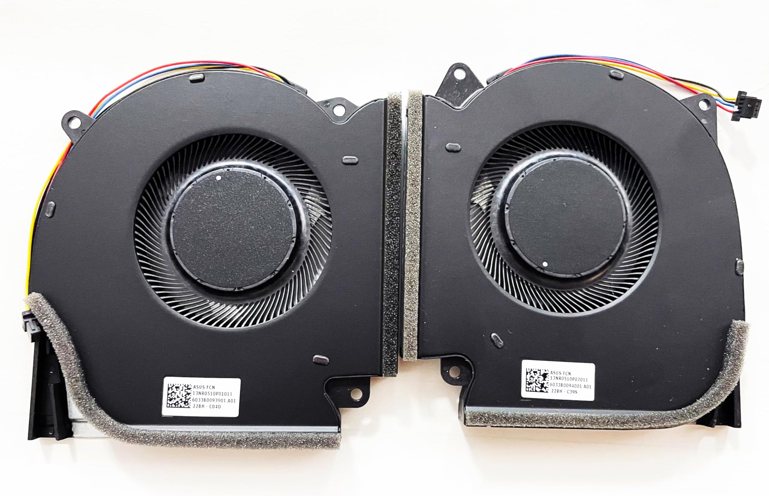 Fleshy Leaf CPU+GPU Cooling Fan Replacement for Asus ROG Strix G513IC G513IE G513IH G513QC G513QE G713IC G713IE G713IH G713QC G713QE 5V Series DFS5K221153715 FNAC DFS5K223052835 FNAD