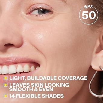 Supergoop! Protec(tint) Daily Skin Tint SPF 50 - Light, Buildable Coverage for Immediately Smooth, Even-Looking Skin - Natural Finish
