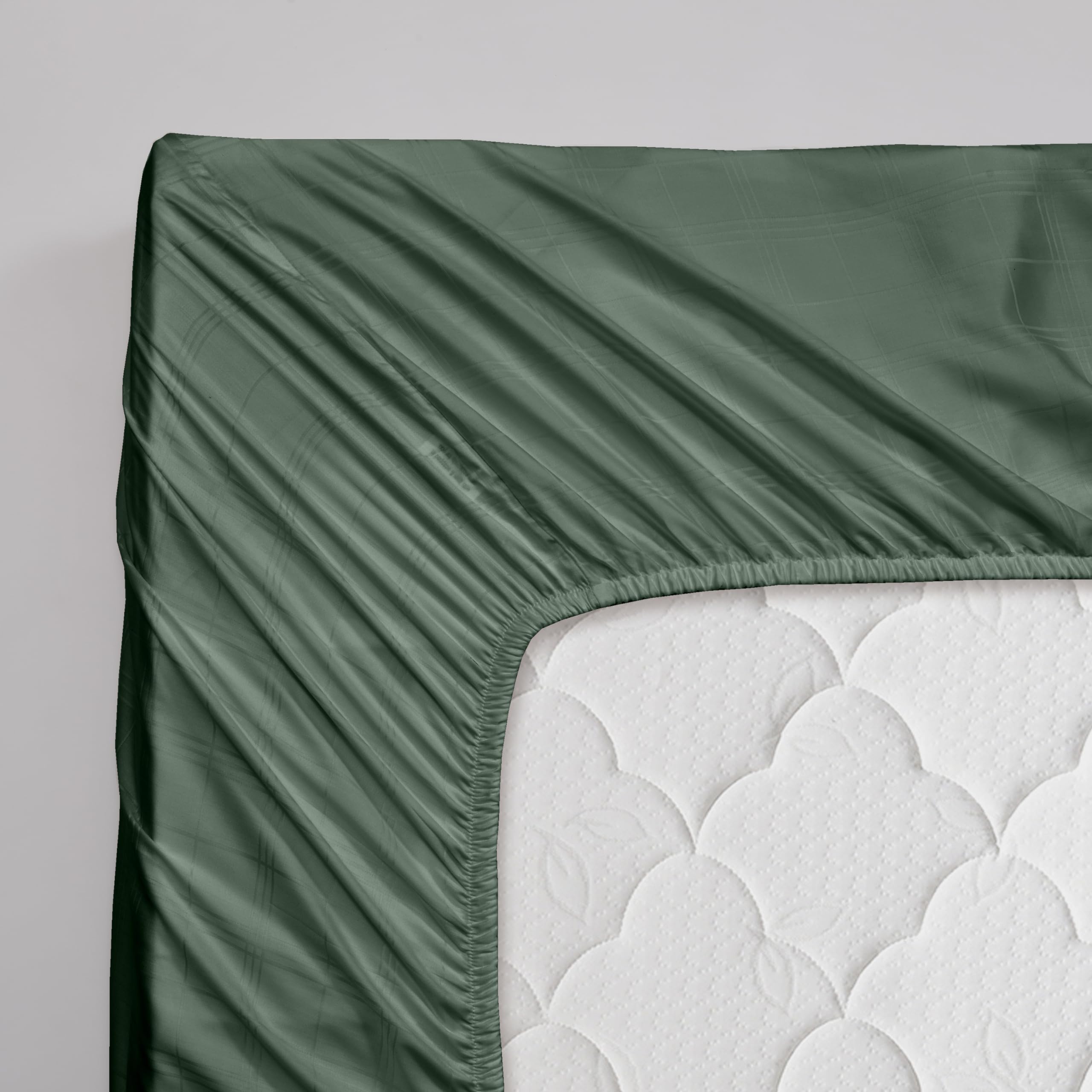 LINENWALAS Super King Fitted Sheet Only, 100% Organic Bamboo Fitted Sheet, Deep Pocket 16 Inch Soft, Silk - Image 3